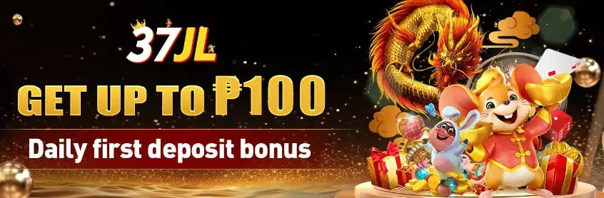 37jl get up to P100 daily first  deposit bonus!