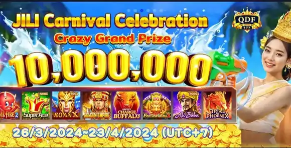 qdf777 jili carnival celebration crazy grand prize 10,000,000